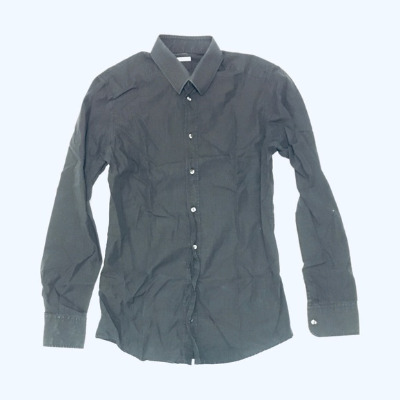 Dolce Gabbana Gold Collection Black Shirt (15.5) - Picture 2 of 7